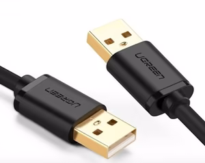 Ugreen 10311 USB kaabel USB 2.0 2 m USB A must, kuldne
