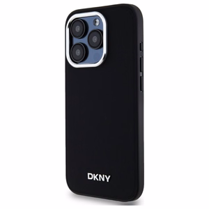 DKNY Plain Logo MagSafe iPhone 15 Pro Ümbris - Must