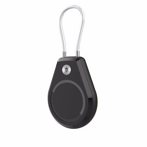 Apple AirTag Case Waterproof with Steel Cable - Black + White (2 pieces)