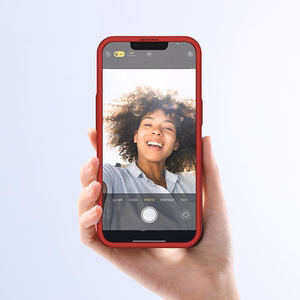 Joyroom 360 Full Case esi- ja tagakate iPhone 13-le + karastatud klaasist ekraanikaitse punane (JR-BP927 punane)