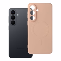 SILICONE MAG COVER Ümbris compatible with MagSafe jaoks SAMSUNG S26 Edge roosa