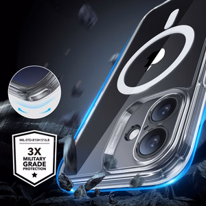 ESR Classic Pro Set Halolock MagSafe iPhone 16 Ümbris - läbipaistev