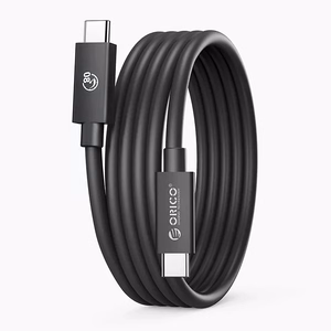 Orico USB4 Cable Compatible with Thunderbolt 5 80Gbps 240W USB-C to USB-C 2m - Black