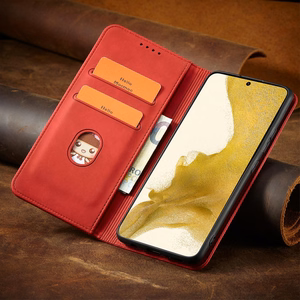 Magnet Fancy Ümbris jaoks Samsung Galaxy S23+ flip cover wallet stand punane