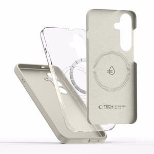 Чехол Tech-Protect Silicone MagSafe для Samsung Galaxy S26+ бежевый