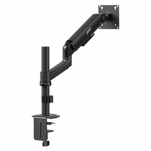 Ergo Office ER-691 B – gas-spring monitor arm for 17–32-inch screens, 1–10 kg, VESA up to 100×100, matte black