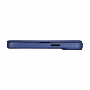 Чехол iCarer CE Premium Leather Folio для iPhone 14 Plus магнитный с откидной крышкой MagSafe синий