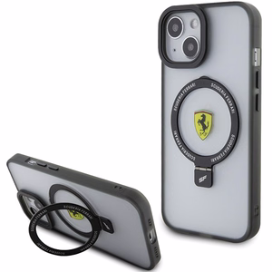 Ferrari FEHMP15SUSCAK iPhone 15 6.1" must/must hardcase Ring Stand 2023 Collection MagSafe