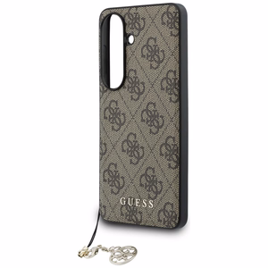 Guess ümbris 4G Classic Logo Charm MagSafe for Samsung Galaxy S26 pruun