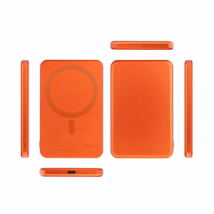 Forcell F-Energy Slim F5K9 akupank, MagSafe'iga ühilduv, 5000 mAh, 15 W, QC 4.0, PD 3.0, oranž