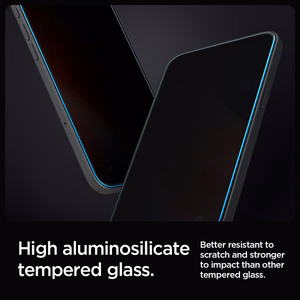Spigen Glas.tR EZ Fit Privacy Karastatud klaas jaoks iPhone 16 Pro / 17 / 17 Pro - 2 pcs.