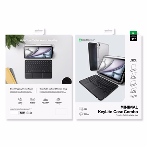 AmazingThing Minimal Case Keylite Combo klaviatuuriümbris iPad Air M3 13" jaoks - must