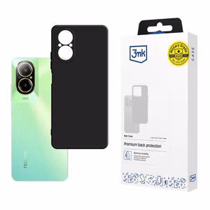 3mk Matt Ümbris jaoks Realme C67 - must