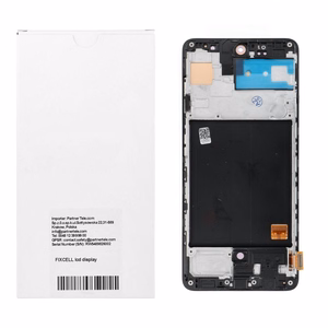 REWA OLED LCD-ekraan raamiga SAMSUNG A51 4G jaoks, must