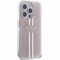 GUESS ümbris jaoks IPHONE 14 Pro Max GUHCP14XH4PSEGP (4G kuldne Stripe) roosa