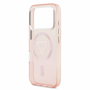 GUESS ümbris jaoks IPHONE 17 Pro compatible with MagSafe GUHMP17LHGTMLCGP (IML Gradient W/ Triangle Logo) roosa