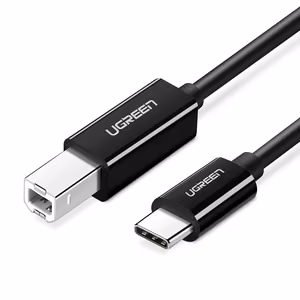 Ugreen US241 USB-C 2.0 - USB-B kaabel 1m - must