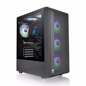 Thermaltake S200 TG ARGB arvutikorpus, Midi Tower, must