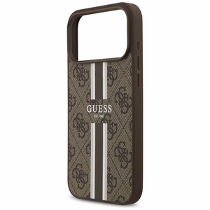 Guess 4G Printed Stripes MagSafe ümbris jaoks iPhone 17 Pro Max - brown