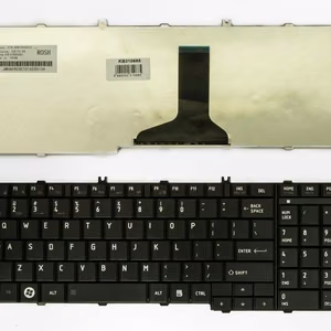 Asendusklaviatuur Toshiba Satellite C650/C660/L650/L670 seeriale, USA paigutus, must