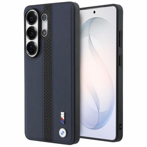 BMW Perforated Stripe Logo MagSafe Ümbris for Samsung Galaxy S26 Ultra - tumesinine