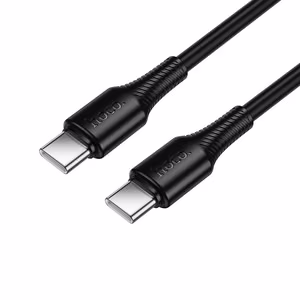 Кабель USB C to USB C Hoco 3A 60W 1 m X120 черный