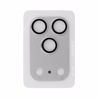 Tempered klaas Tel Protect 95% AR+AF Full Metal kaamera kaitse on camera for Iphone 17 Pro hõbedane (camera island)