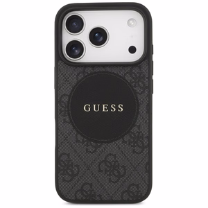 Guess 4G Circle Classic Logo MagSafe ümbris jaoks iPhone 17 Pro - must