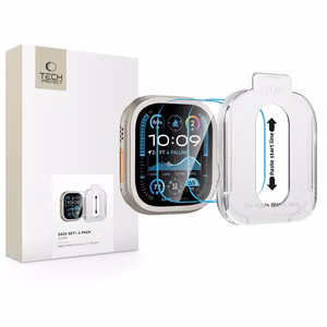 Tech-Protect Easy Set+ Karastatud klaas 2-pack jaoks Apple Watch Ultra 1/2 49mm - Clear