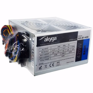 Akyga AK-B1-420 toiteplokk 420 W 20+4 pin ATX ATX hall
