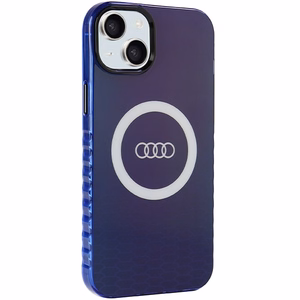 Audi IML Big Logo MagSafe ümbris jaoks iPhone 15 Plus / 14 Plus - sinine