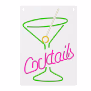 Neon PLEXI LED COCKTAILS roosa roheline FPNE02X Forever Light