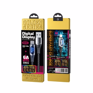 WEKOME WDC-166 Sakin Series USB-A–Lightning laadimis- ja andmekaabel, 1 m, 6 A, Tarnish värvitoonis