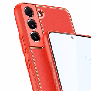 Dux Ducis Yolo elegant cover made of ecological leather for Samsung Galaxy S22 + (S22 Plus) red