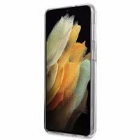 Karl Lagerfeld Karl&Choupette ümbris Samsung Galaxy S21+ jaoks - Läbipaistev