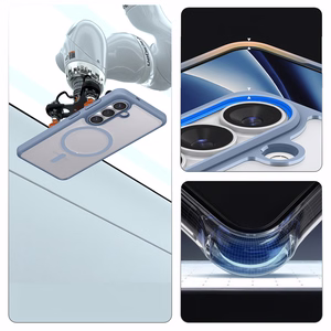 Spigen Ultra Hybrid Mag MagSafe Ümbris for Samsung Galaxy S26 - Clear sinine