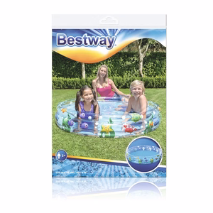 Bestway täispuhutav bassein, 152 × 30 cm, läbipaistev