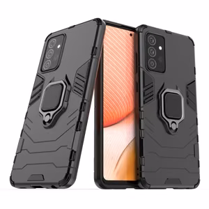 Ring Armor Case прочный защитный чехол с подставкой для Samsung Galaxy A72 4G чёрный