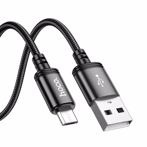 Кабель USB A - Micro USB Hoco 2,4A 2 m X89 чёрный