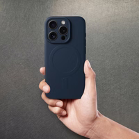 SILICONE MAG ÜMBRIS compatible with MagSafe jaoks IPHONE 15 Pro Max sinine titanium