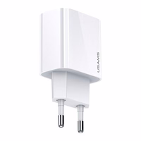 USAMS Võrgulaadija 1xUSB-C T34 20W 5V-3A(only head) PD3.0 Fast Charging valge CC118TC01 (US-CC118)