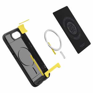 Spigen Rugged Armor MagSafe ümbris jaoks iPhone 16e - must