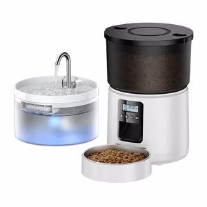 ROJECO Button 3L Food Dispenser with 2L Water Dispenser