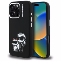 Karl Lagerfeld Silikoon Karl&Choupette Sketch MagSafe Ümbris for iPhone 16 Pro - must