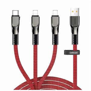 USB kaabel Joyroom 3in1 punane 130cm (kuni 3.5A / 480 mbps)