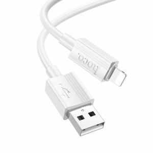 Кабель USB A to Lightning Hoco 2,4A 1 m X107 белый