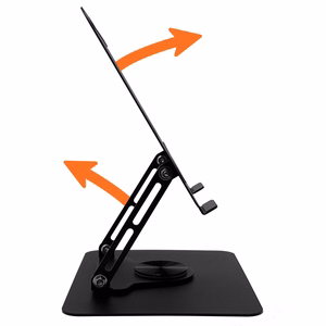 Reguleeritav, pööratav, ergonoomiline sülearvuti alus 10–17″ LAPTOP STAND ROTO MT2662