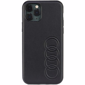Audi синтетическая кожа iPhone 11 Pro 5.8" чёрный/чёрный хардкейс AU-TPUPPCIP11-TT/D1-BK