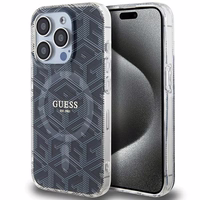Guess IML GCube MagSafe ümbris jaoks iPhone 15 Pro Max - must