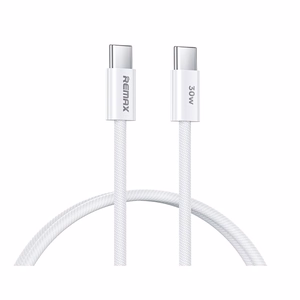 USB kaabel Remax RC-C010 USB-C to USB-C 30W 1.0m valge